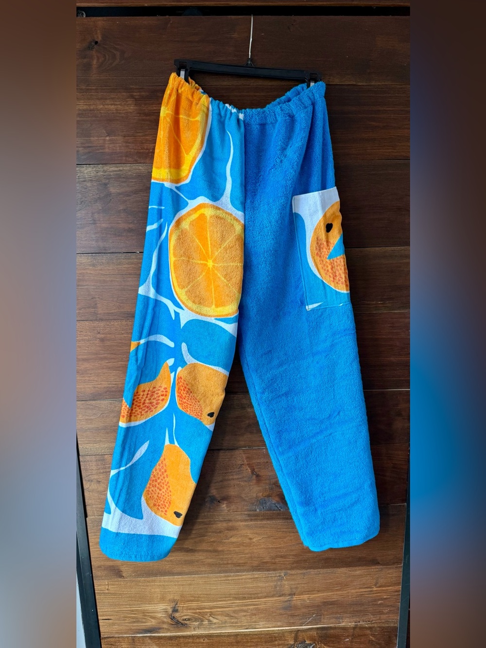 Towel pants orange slices and blue size